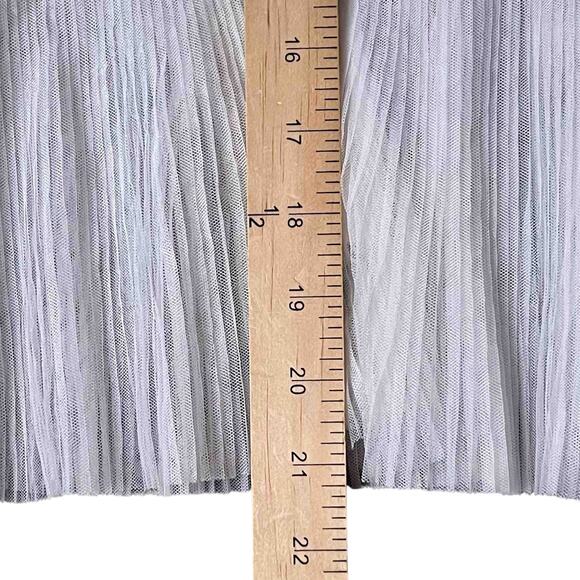 Blue B NWT Long Sleeve Lace Peplum Top Size M White Floral Sheer Cut Out Fairy - Picture 7 of 7